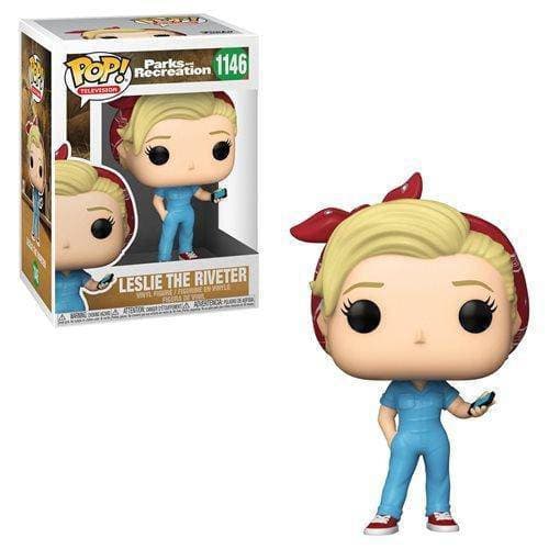Funko Pop! Television - Parks and Recreation Vinyl Figures - Select Figure(s) 1146 - Leslie the Riveter