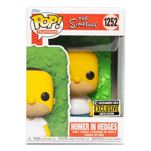 Funko Pop! Television The Simpsons Vinyl Figures - Select Figure(s) 1252 - Homer in Hedges - Entertainment Earth Exclusive