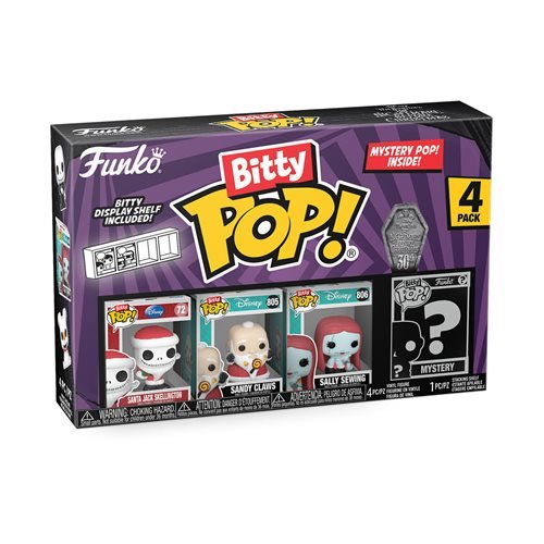 Funko The Nightmare Before Christmas Bitty Pop! Mini-Figure 4-Pack - Select Set(s) Secondary image