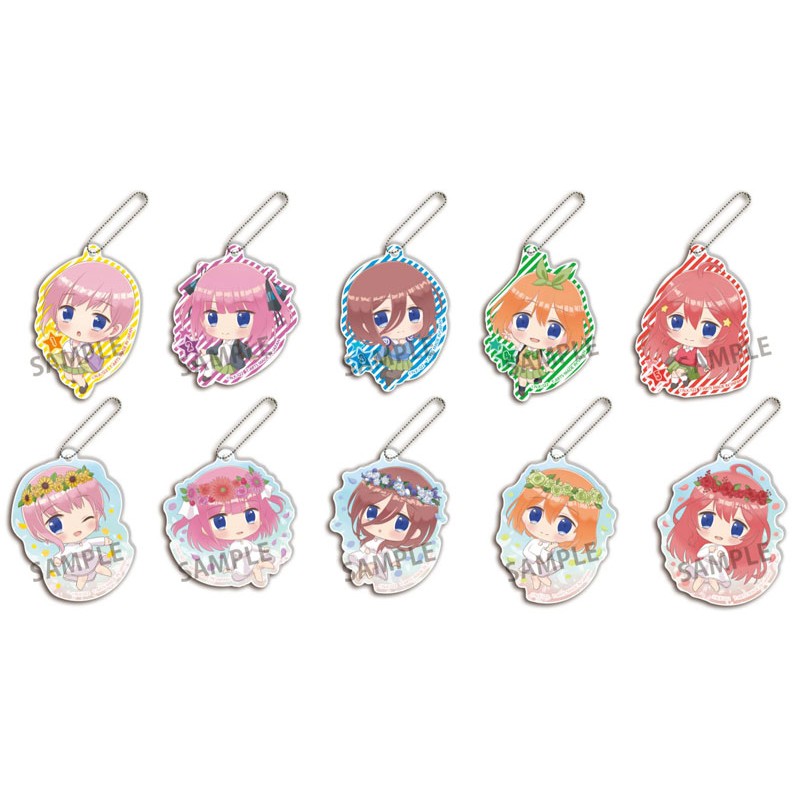 FUWAWAKKO THE QUINTESSENTIAL QUINTUPLETS SS UNIFORM & DRESS ACRYLIC KEYCHAIN Blind Box (1 Blind Box) - Collectors World Toys