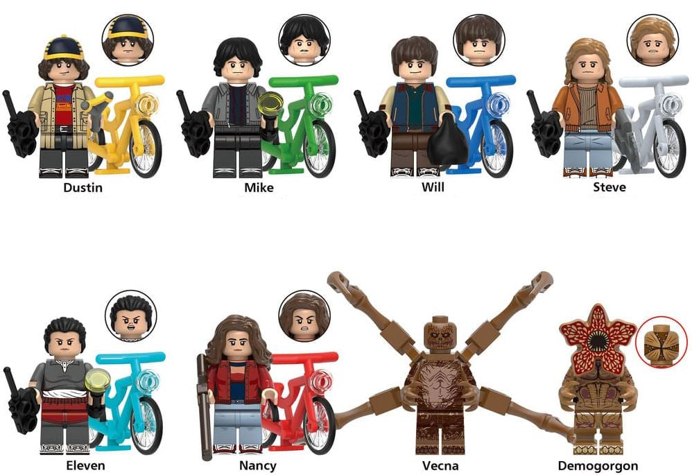 Stranger Things Minifigure Set of 8 Main image