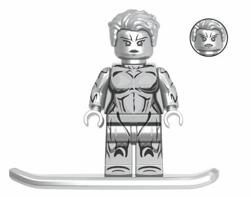 Female Silver Surfer Custom Minifig - Collectors World Toys Hover Image