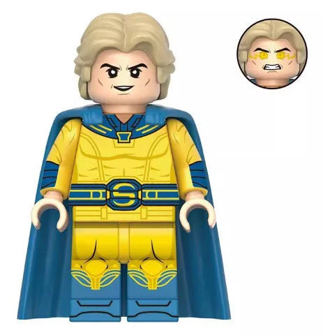 Golden Superhero Powerhouse Minifigure - Collectors World Toys Hover Image