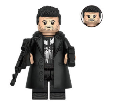 Caped skull Vigilante Urban Enforcer Minifig Main image