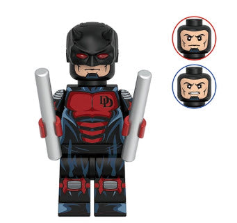 Red/Black-Suited Vigilante Minifig - Collectors World Toys
