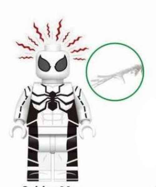 White Suit Web-Slinger Custom Minifig Main image