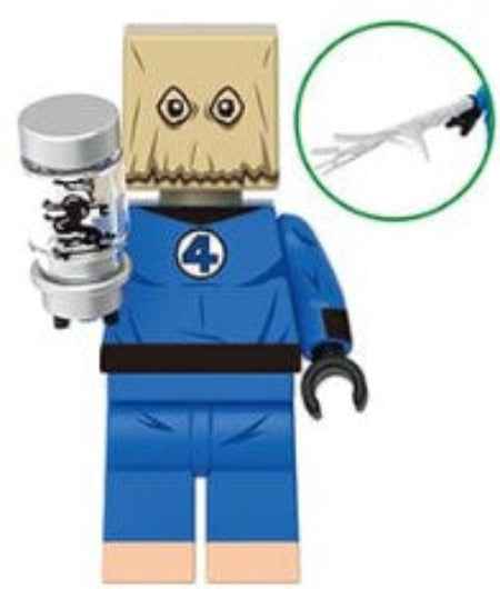 Masked Web Hero Custom Minifig – Paper Bag Suit Edition Hover Image