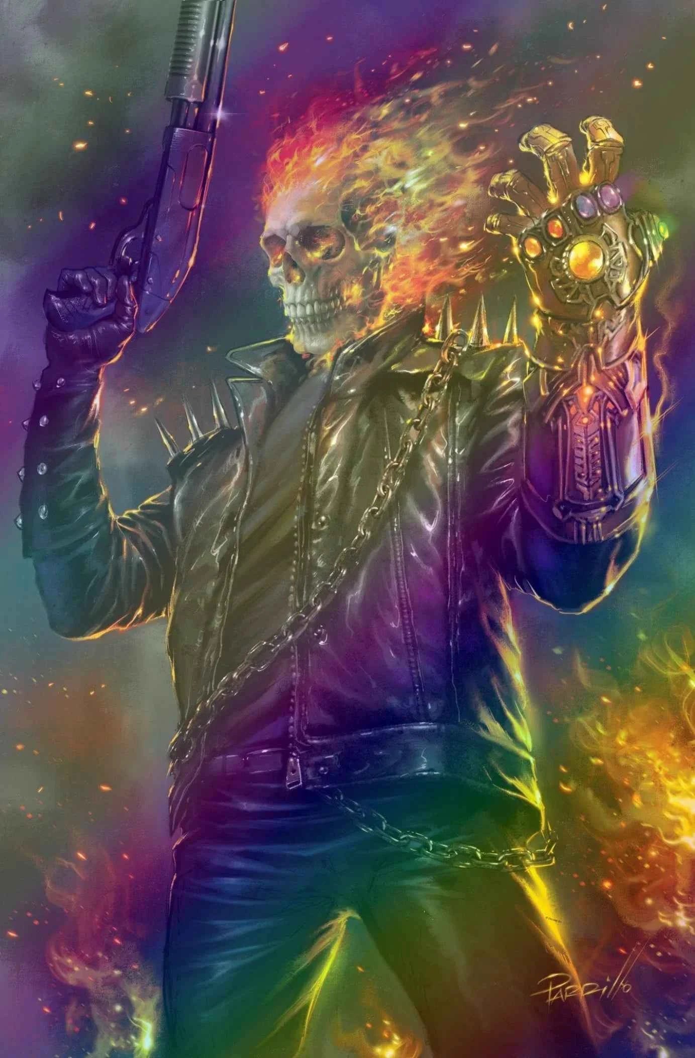 GHOST RIDER: FINAL VENGEANCE #1 (LUCIO PARRILLO FOIL CONVENTION EXCLUSIVE VARIANT) COMIC BOOK Main image