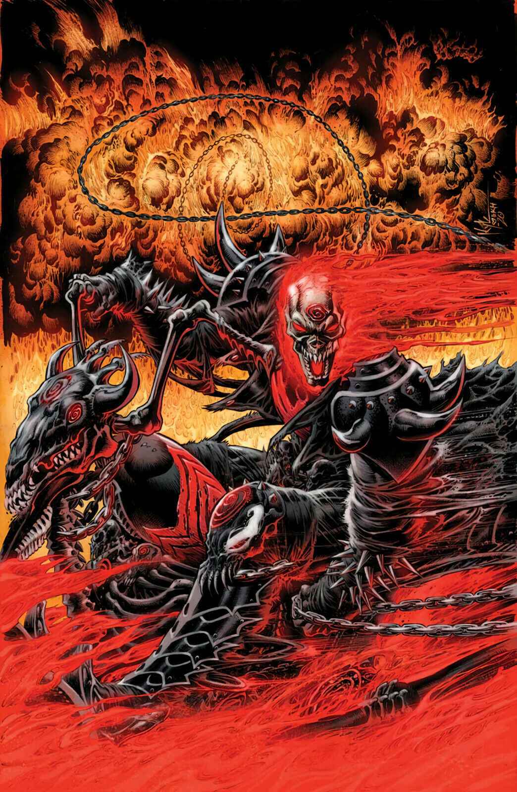 GHOST RIDER: RETURN OF VENGEANCE #1 (KYLE HOTZ EXCLUSIVE VIRGIN VARIANT) COMIC Main image