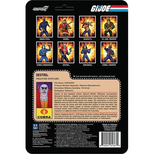 Super7 G.I. Joe 3 3/4-Inch ReAction Figure - Select Figure(s) - Collectors World Toys