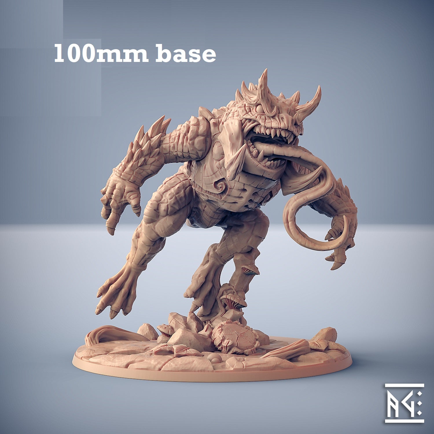 Giant Horned Demonfrog (Wild or With Bullywug Rider)