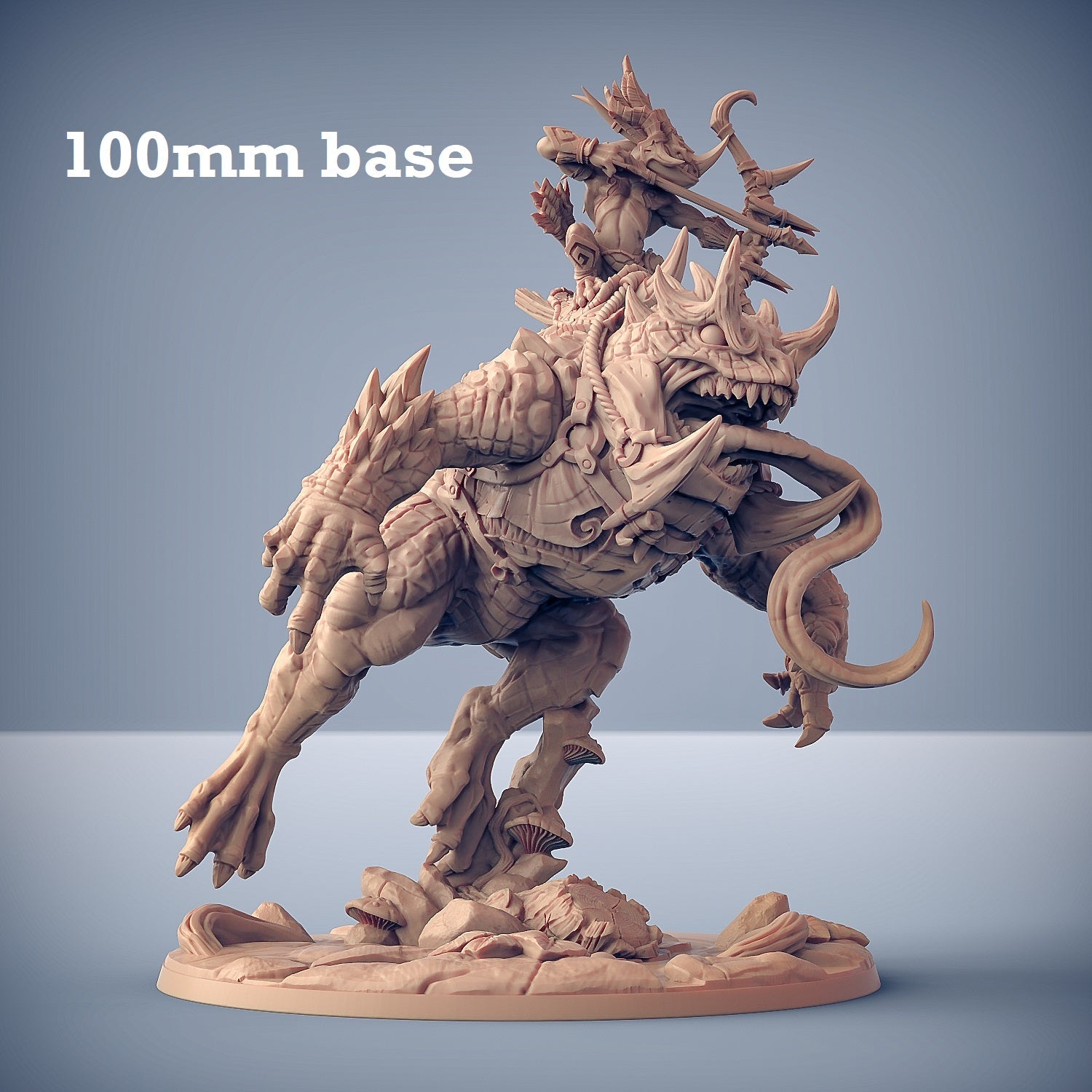 Giant Horned Demonfrog (Wild or With Bullywug Rider)