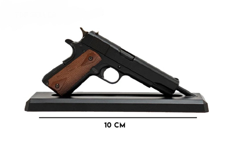 1/2.5 Scale Die Cast 1911 Model Pistol, Black