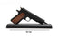 1/2.5 Scale Die Cast 1911 Model Pistol, Black