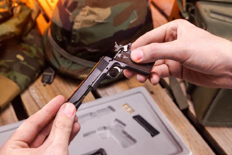 1/2.5 Scale Die Cast 1911 Model Pistol, Black