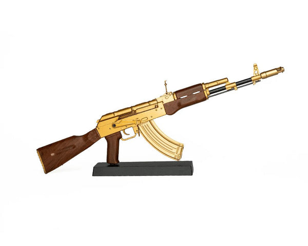 1/3 Scale Die Cast AK47 Model Rifle, Gold