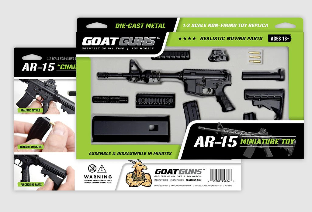 1/3 Scale Die Cast AR15 Model Rifle, Black