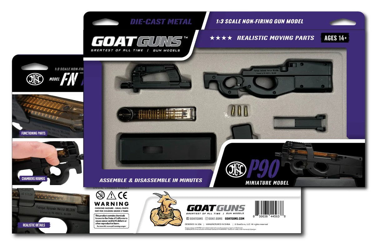 1/3 Scale Die Cast FN Herstal P90 Model Submachine Gun