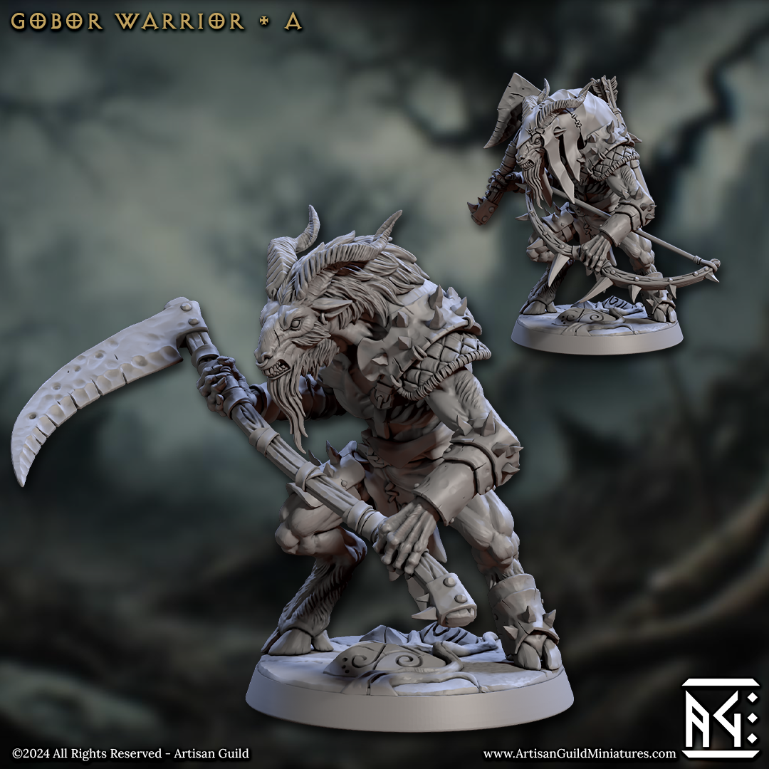 Gobor Warrior - Sculpt A (Male Capra Fighter) Main image