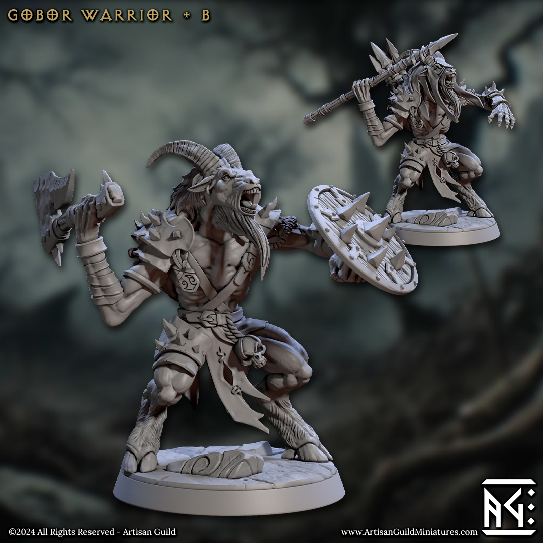 Gobor Warrior - Sculpt B (Male Capra Fighter) Main image