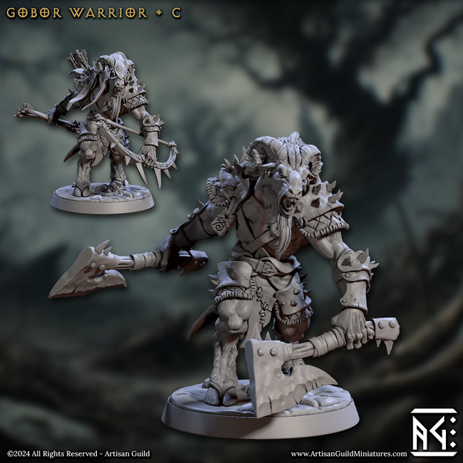 Gobor Warrior - Sculpt C (Male Capra Fighter) Hover Image