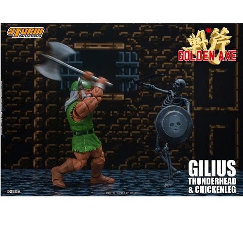 Golden Axe Gilius Thunderhead and Chicken Leg 1:12 Scale Action Figure - Collectors World Toys
