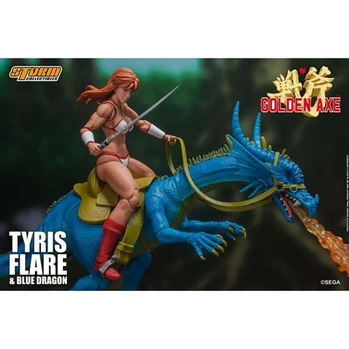 Golden Axe Tyris Flare & Blue Dragon 1:12 Scale Action Figure - Collectors World Toys