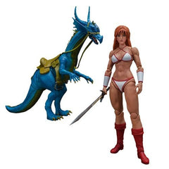 Golden Axe Tyris Flare & Blue Dragon 1:12 Scale Action Figure - Collectors World Toys