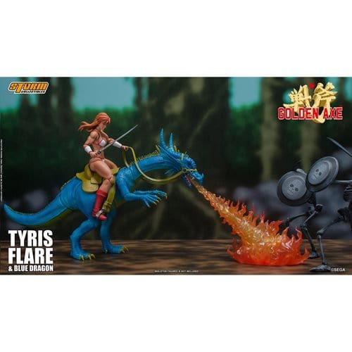 Golden Axe Tyris Flare & Blue Dragon 1:12 Scale Action Figure - Collectors World Toys