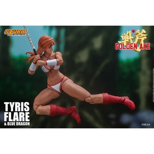 Golden Axe Tyris Flare & Blue Dragon 1:12 Scale Action Figure - Collectors World Toys