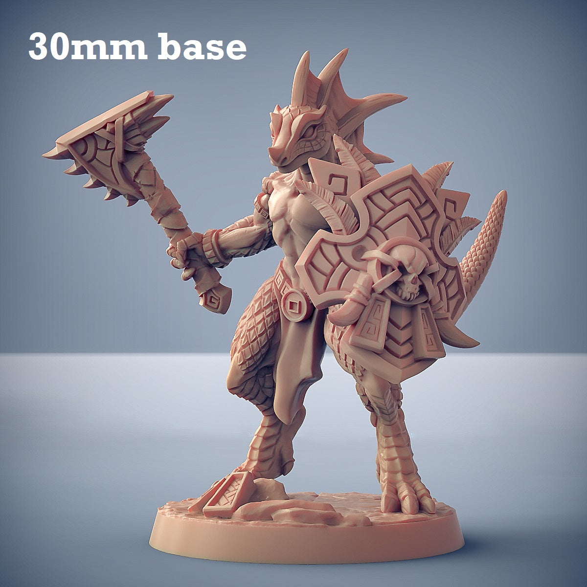 Goldmaw Lizard: Sculpt E (Female Lizardfolk Warrior)