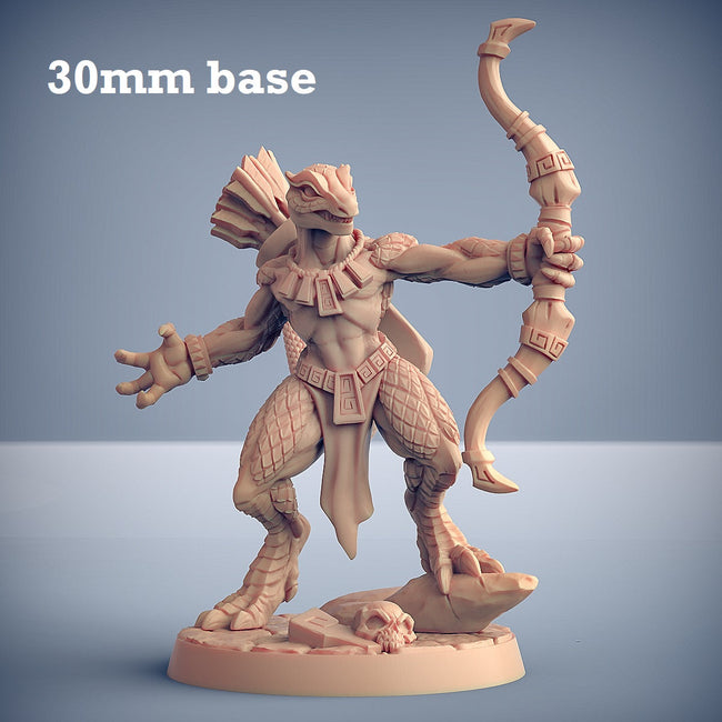 Goldmaw Lizard: Sculpt F (Female Lizardfolk Warrior) - Hover Image
