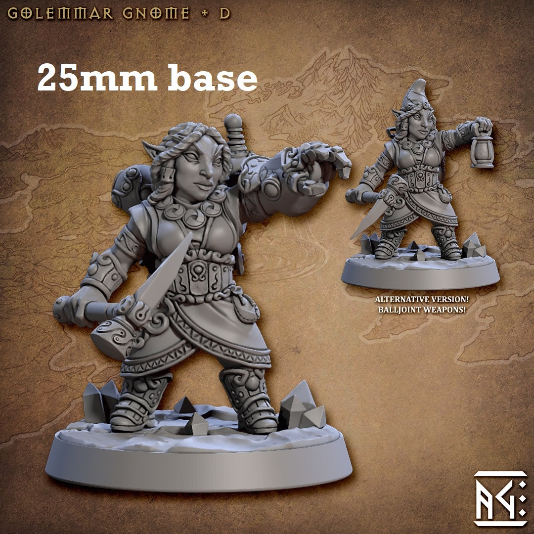 Golemmar Gnome: Sculpt D (Female Gnome Artificer) Main image