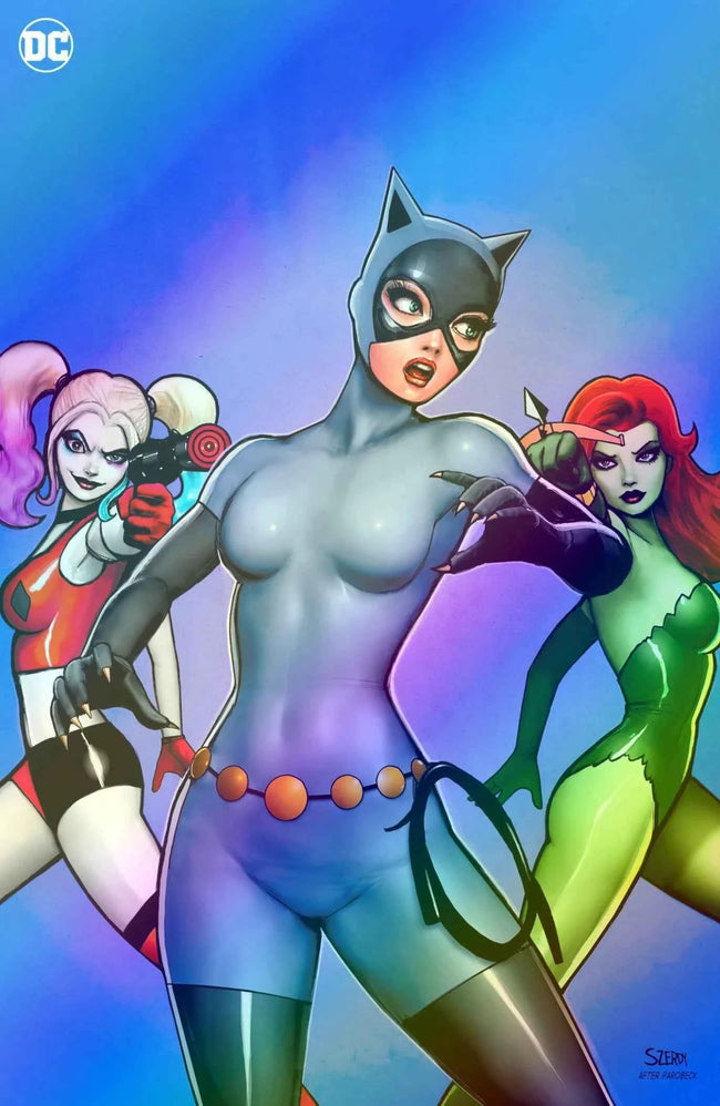 GOTHAM CITY SIRENS #1 (NATHAN SZERDY EXCLUSIVE HOMAGE FOIL VIRGIN VARIANT)(2024) COMIC BOOK ~ DC Comics Hover Image