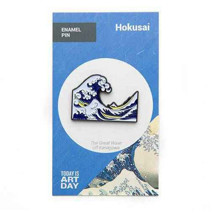 Great Wave off Kanagawa Enamel Pin - Today is Art Day