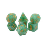 Greener Pastures - 7 Piece DnD Dice Set | Acrylic RPG Gaming Dice - Collectors World Toys
