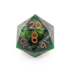 Green Slaadi's Eye - Giant D20 Moving Eye DnD Dice | Acrylic RPG Gaming Dice - Collectors World Toys