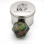 Green Slaadi's Eye - Giant D20 Moving Eye DnD Dice | Acrylic RPG Gaming Dice - Collectors World Toys