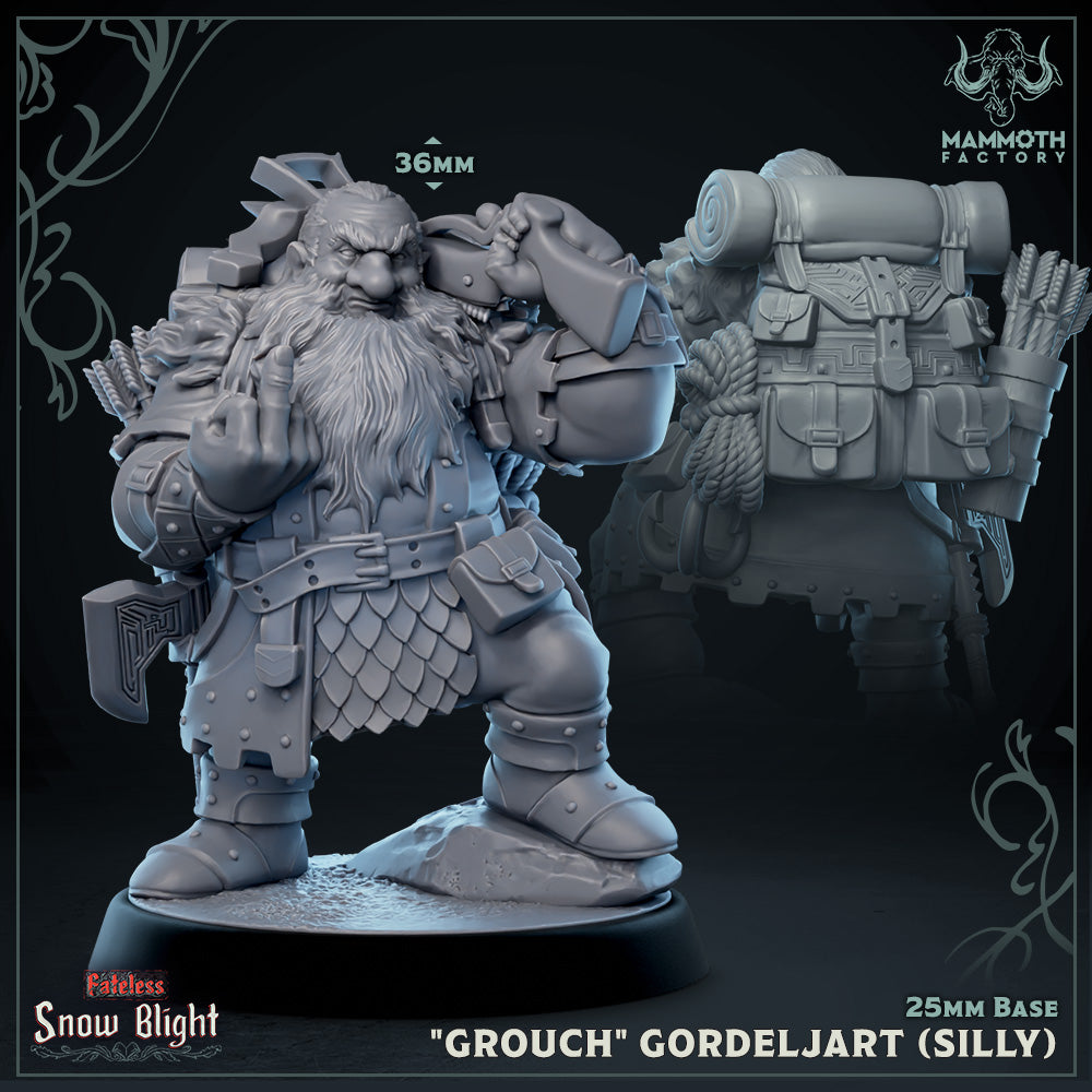 "Grouch" Gordeljart, Stoutmaster (Male Dwarf Fighter)