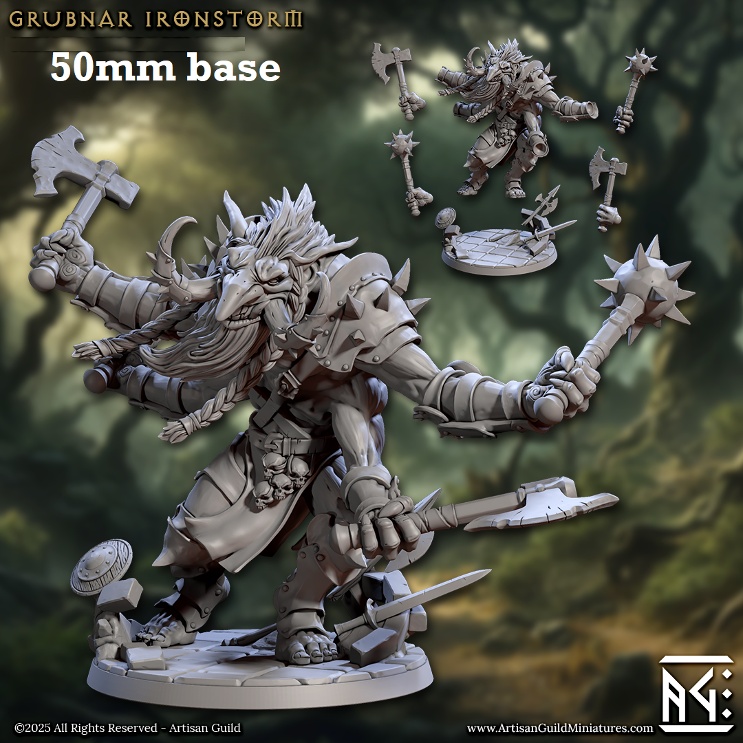 Grubnar Ironstorm (Four-Armed Troll Berserker) Main image