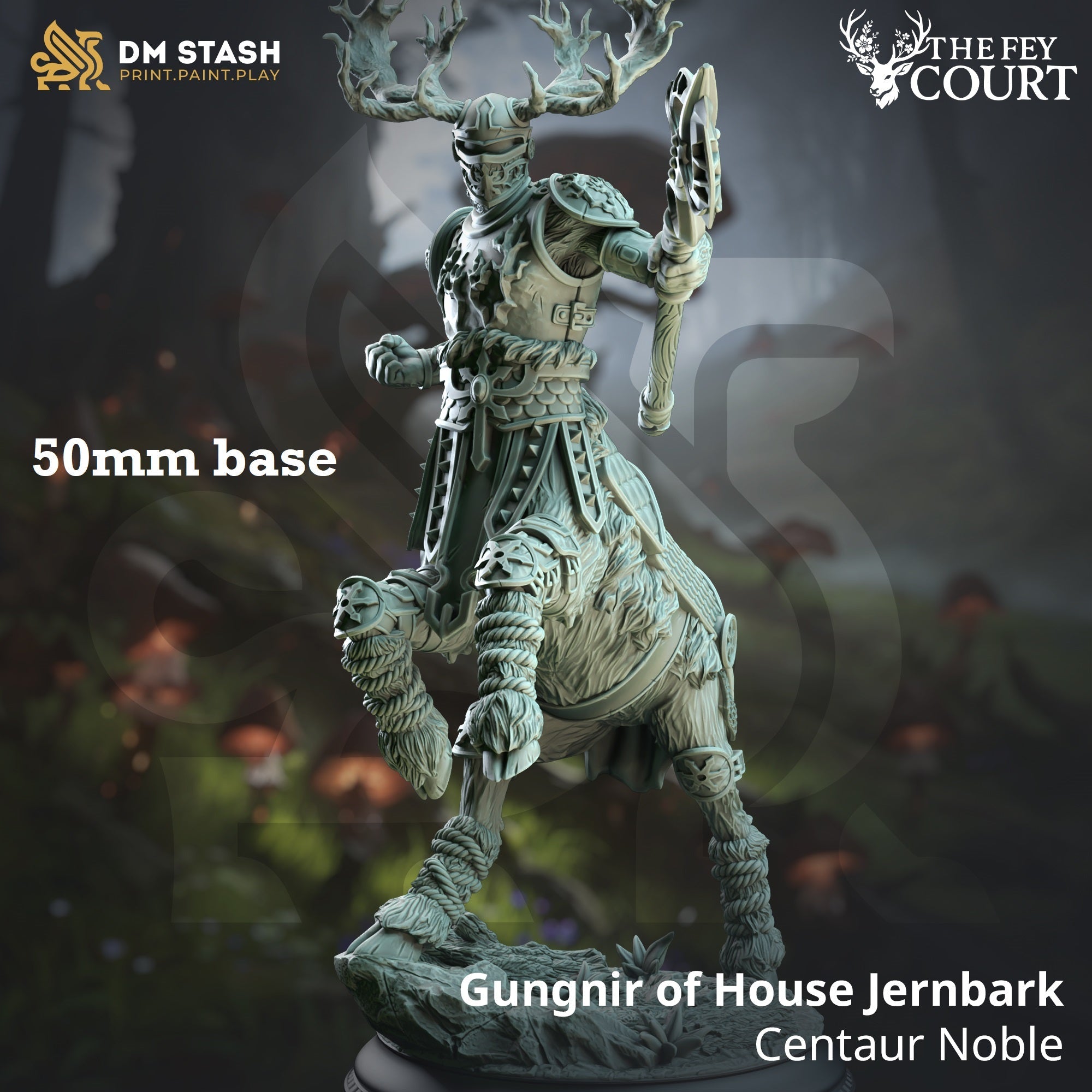 Gungnir of House Jernbark (Male Centaur Fey Noble)