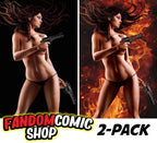 GUN HONEY: COLLISION COURSE #1 (IVAN TALAVERA VIRGIN VARIANT A & B SET)