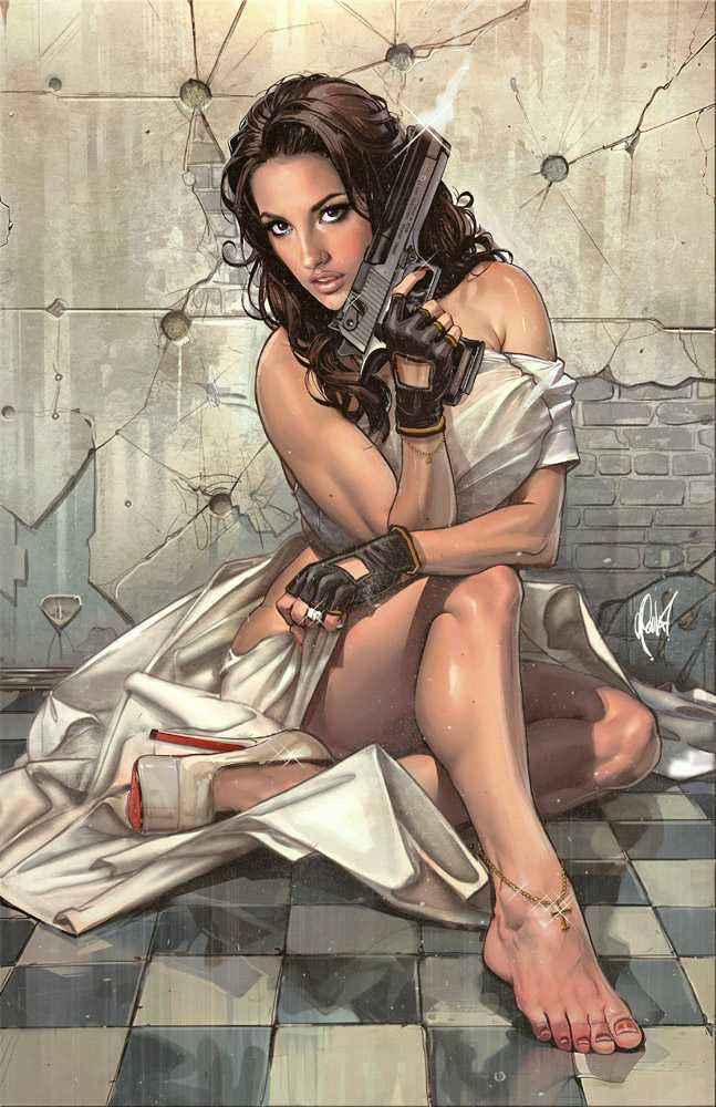 GUN HONEY: COLLISION COURSE #4 (CEDRIC POULAT EXCLUSIVE VIRGIN VARIANT A)(2024) COMIC BOOK Main image