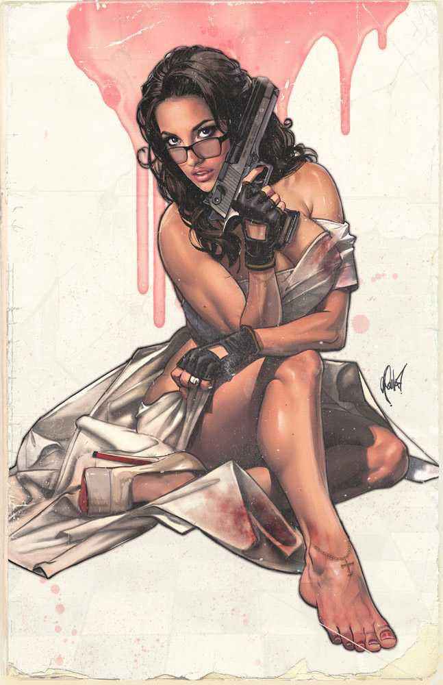 GUN HONEY: COLLISION COURSE #4 (CEDRIC POULAT EXCLUSIVE VIRGIN VARIANT B)(2024) COMIC BOOK Main image