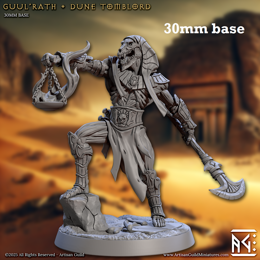 Guul'Rath, Dune Tomblord (Male Undead Khenra Necromancer)