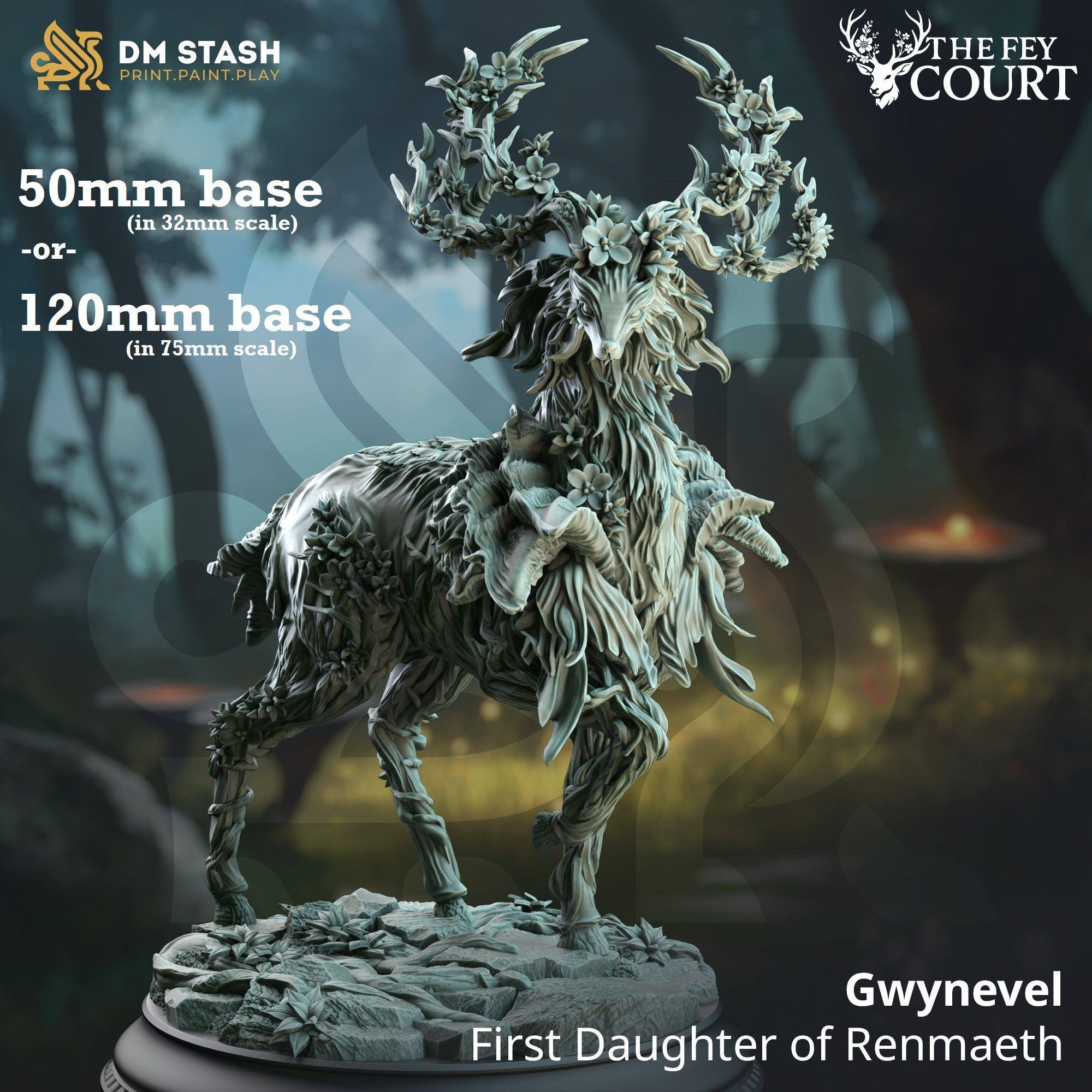 Gwynevel, First Daughter of Renmaeth (Fey Deer) Main image