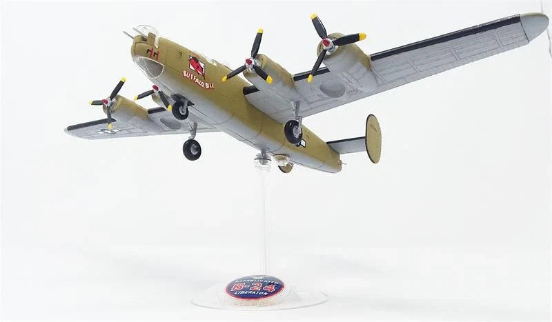1:92 B-24J Liberator Bomber "Buffalo Bill" with Swivel Stand Plastic Model Kit