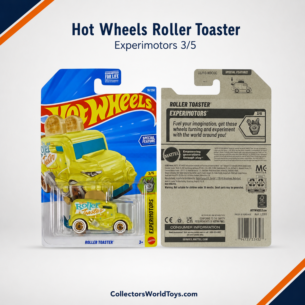 Hot Wheels Roller Toaster | Experimotors Series 3/5 - 38/250