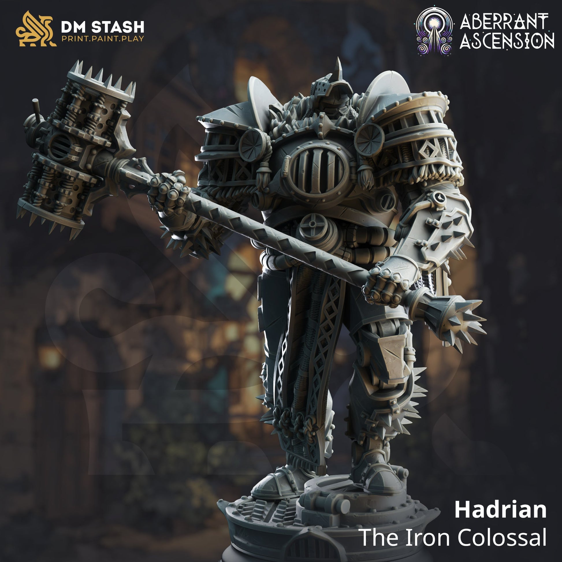 Hadrian, the Iron Colossal (Male Warforged Barbarian)