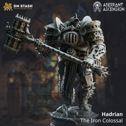 Hadrian, the Iron Colossal (Male Warforged Barbarian)